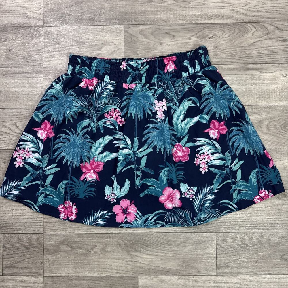 Tommy Bahama Everyday Active Golf Skort Navy Blue Palm Tree Print sz S